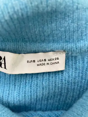 ZARA/ザラ/ニット/セーター/トップス/スカイブルー/EUR S/USA S/MEX 26