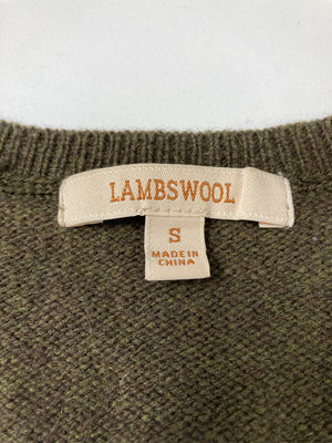 LAMBSWOOL/ラムズウール/ニット/セーター/トップス/ブラウン/S