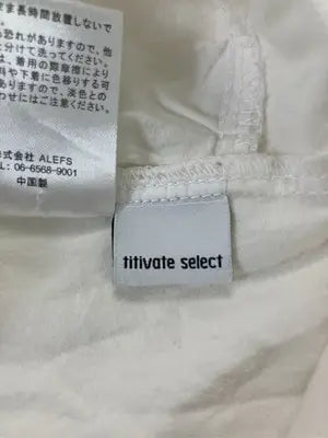 titivate select/ティティベイトセレクト/シャツワンピース/ワンピース/ドレス/ホワイト/M