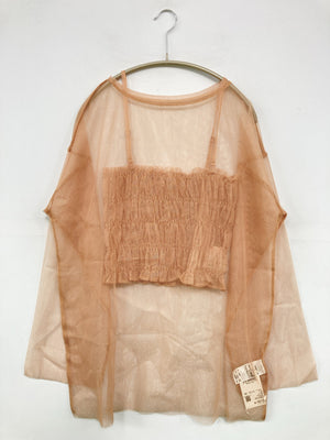 LOWRYS FARM/ローリーズファーム/Tシャツ/カットソー/トップス/ブラウン/F