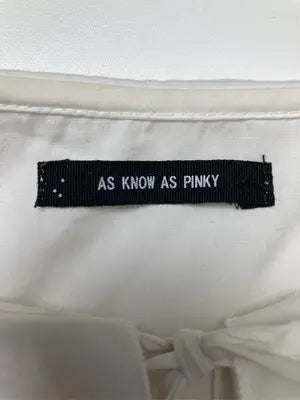 AS KNOW AS PINKY/アズノゥアズピンキー/シャツ/ブラウス/トップス/ホワイト/F