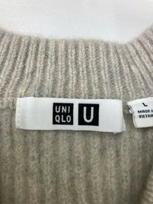 UNIQLO U/ユニクロユー/ニット/セーター/トップス/ベージュ/L