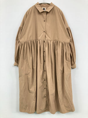 Fafatt/シャツワンピース/ワンピース/ドレス/ベージュ/F