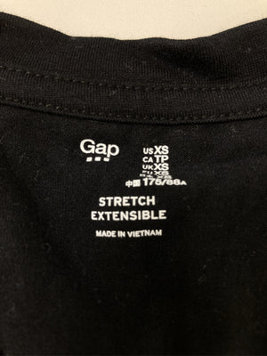 GAP/ギャップ/Tシャツ/カットソー/トップス/ブラック/XS
