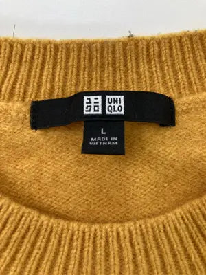 UNIQLO/ユニクロ/ニット/セーター/トップス/イエロー/L