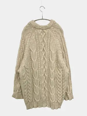 ZARA/ザラ/ニット/セーター/トップス/アイボリー/USA L