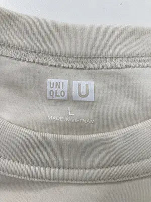 UNIQLO U/ユニクロユー/Tシャツ/カットソー/トップス/ベージュ/L