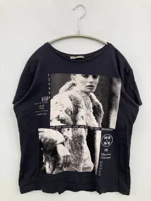 ZARA/ザラ/Tシャツ/カットソー/トップス/ブラック/USA M