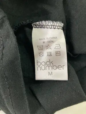 BACK NUMBER/バックナンバー/Tシャツ/カットソー/トップス/ブラック/M