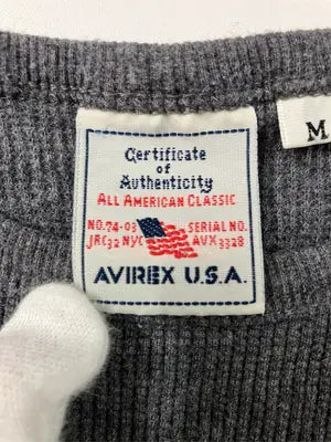 AVIREX/アヴィレックス/Tシャツ/カットソー/トップス/グレー/M