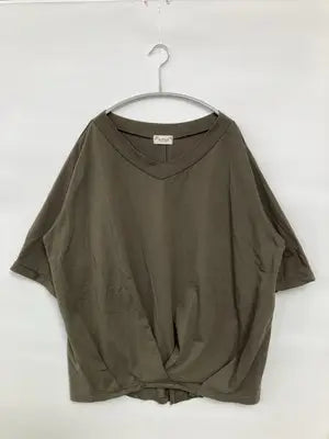 RafitaR/Tシャツ/カットソー/トップス/カーキ/4L