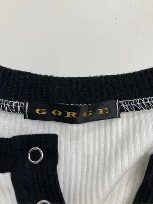 GORGE/ジョージ/Tシャツ/カットソー/トップス/ホワイト/F  バスト79～87 身長154～162