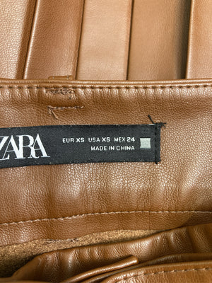 ZARA/ザラ/ショート/ミニスカート/スカート/ブラウン/XS