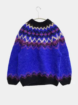 Alva Knit/ニット/セーター/トップス/ブルー