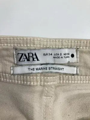 ZARA/ザラ/デニムパンツ/パンツ/アイボリー/EUR 34