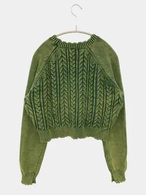 ZARA/ザラ/カーディガン/ボレロ/トップス/グリーン/USA L