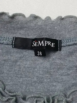 SEMPRE/Tシャツ/カットソー/トップス/グレー/38