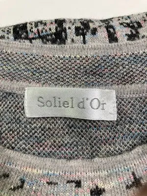 Soliel d'Or/ニット/セーター/トップス/グレー/M-L