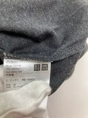 UNIQLO/ユニクロ/Tシャツ/カットソー/トップス/グレー/L