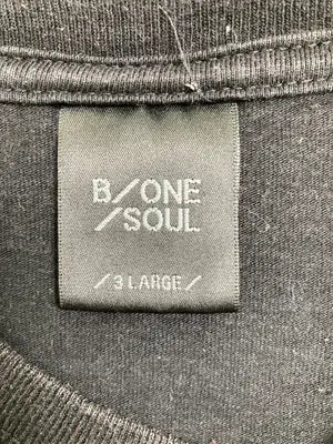 B ONE SOUL/ビーワンソウル/Tシャツ/カットソー/トップス/ブラック/3L