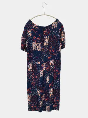 Laura ashley/ローラアシュレイ/ワンピース/ワンピース/ドレス/ネイビー/UK 10