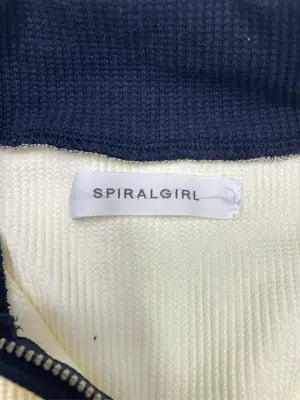SPIRALGIRL/スパイラルガール/ジャージ/トラックジャケット/トップス/ホワイト/F