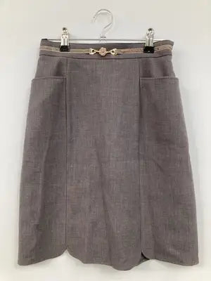 PATTERN/ショート/ミニスカート/スカート/グレー/S