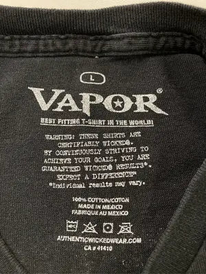 VAPOR/Tシャツ/カットソー/トップス/ブラック/L