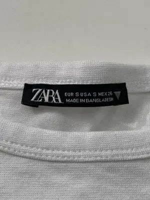 ZARA/ザラ/Tシャツ/カットソー/トップス/ホワイト/EUR S