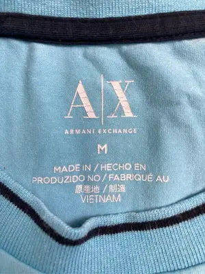 ARMANI EXCHANGE/アルマーニエクスチェンジ/Tシャツ/カットソー/トップス/スカイブルー/M