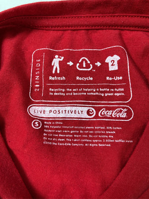 Coca Cola/コカコーラ/Tシャツ/カットソー/トップス/レッド/S