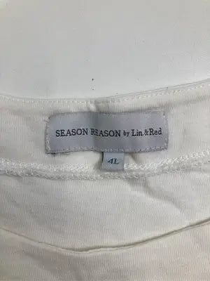 SEASON REASON/シーズンリーズン/Tシャツ/カットソー/トップス/ホワイト/4L