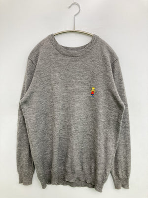 THE Simpsons/ザシンプソンズ/ニット/セーター/トップス/グレー