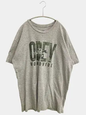OBEY/オベイ/Tシャツ/カットソー/トップス/グレー/XL