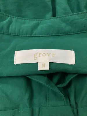 grove/グローブ/シャツワンピース/ワンピース/ドレス/グリーン/M