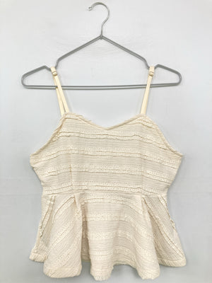 Lax Dan Tia/キャミソール/トップス/アイボリー/M