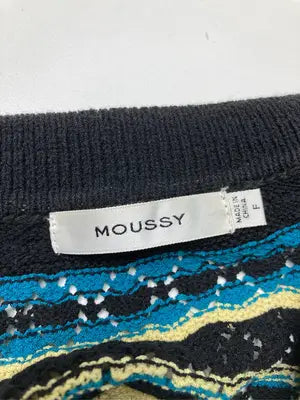 MOUSSY/マウジー/Tシャツ/カットソー/トップス/ブラック/F