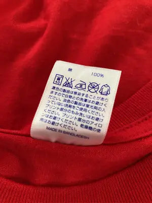Tシャツ/カットソー/トップス/レッド/L