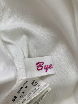 BYEBYE/バイバイ/Tシャツ/カットソー/トップス/ホワイト/M