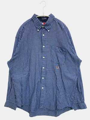 TOMMY HILFIGER/トミーヒルフィガー/シャツ/ブラウス/トップス/ブルー/L