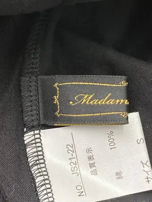 Madame Hirako/Tシャツ/カットソー/トップス/ブラック/S