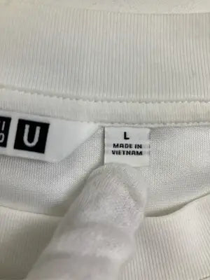 UNIQLO U/ユニクロユー/Tシャツ/カットソー/トップス/ホワイト/L