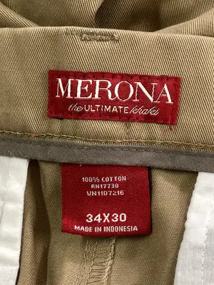 MERONA/メローナ/チノパンツ/パンツ/ベージュ/34X30