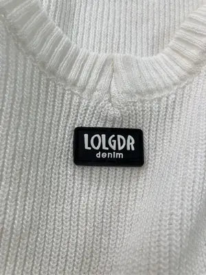 LOLGDR denim/ニット/セーター/トップス/ホワイト