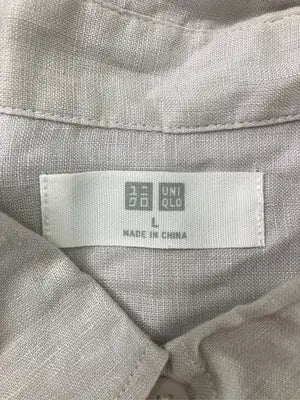 UNIQLO/ユニクロ/シャツ/ブラウス/トップス/グレー/L