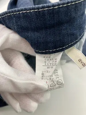 avail basic/デニムパンツ/パンツ/ネイビー/ウエスト80