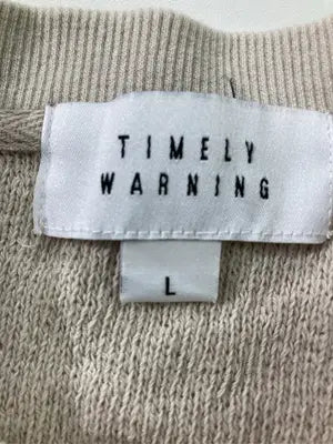 TIMELY WARNING/タイムリーワーニング/ノースリーブ/トップス/ベージュ/L