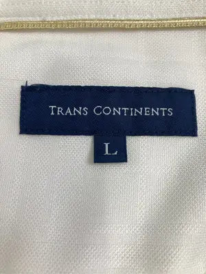 TRANS CONTINENTS/ポロシャツ/トップス/ホワイト/L