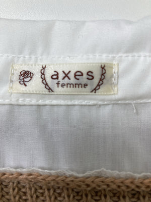 axes femme/アクシーズファム/シャツワンピース/ワンピース/ドレス/ホワイト/F