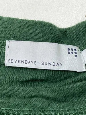SEVENDAYS=SUNDAY/セブンデイズサンデイ/Tシャツ/カットソー/トップス/グリーン/L